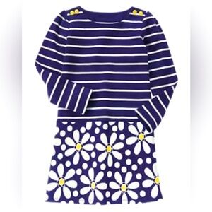 GYMBOREE Flower Shower Striped Daisy Dress
